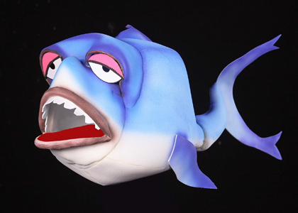 Shark Puppet designed by Puppeteer Ramdas Padhye from puppet play Fantasia Fantastique