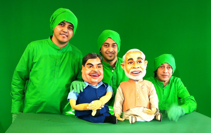 Narendra Modi & Nitin Gadkari Puppet